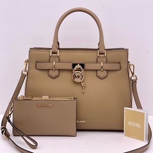 Michael Kors Hamilton
Medium Satchel and
Wallet Set Camel